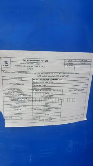 Formalin 37% ( Formaldehyde 37%)