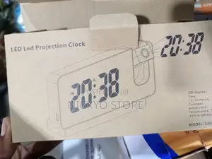 Projection Alarm Clock Large Screen 3 Levels Brightness