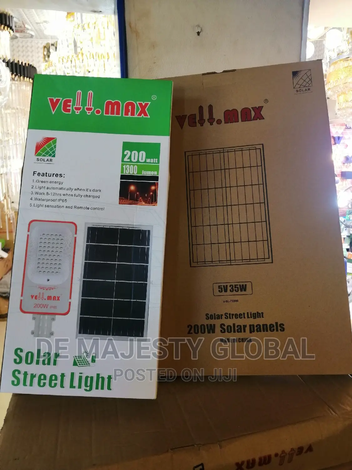 200watt Vellmax Separate Panel Solar Street Light