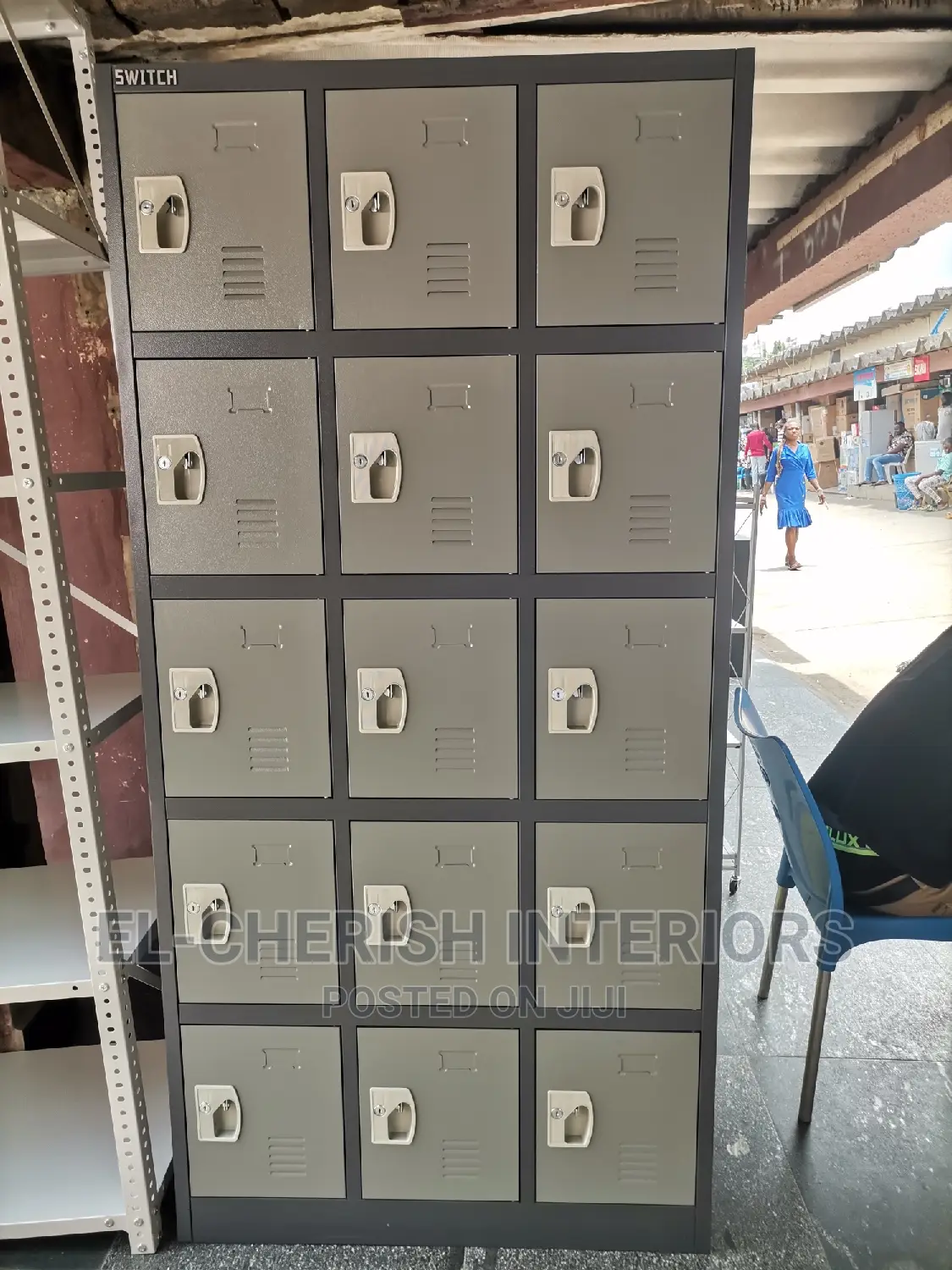 16 Locker Storage Shelf