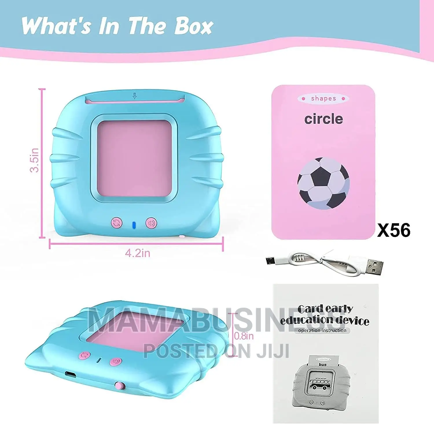 56pc Card Early Education Device