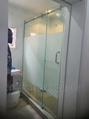 Frosted Sliding Glass Shower