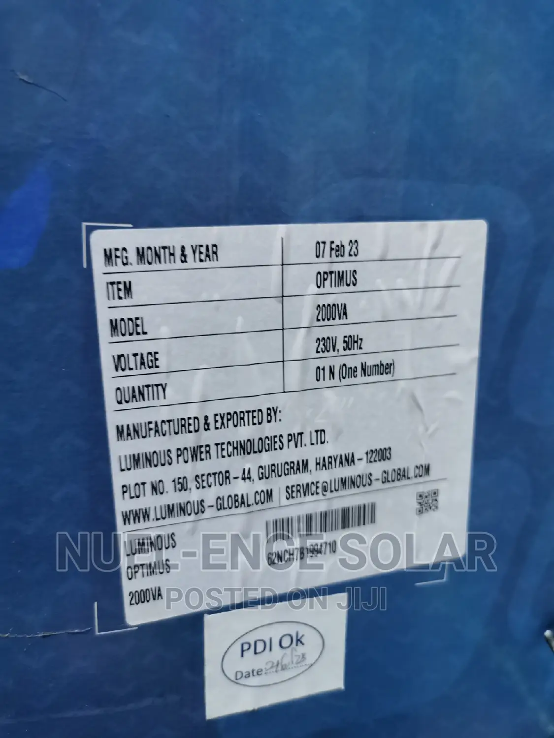 24v 2kva Luminous Pure Sine Wave Inverter