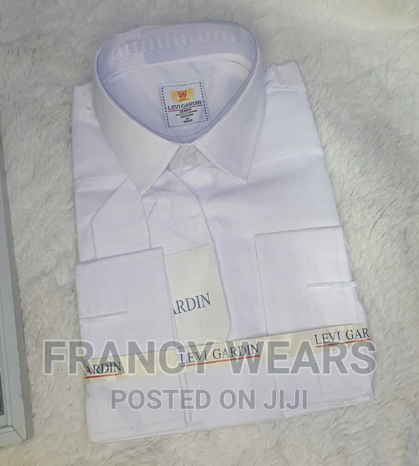 Good Material Men's White Cufflinks Shirts