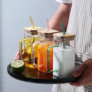 Glasses With Bamboo Lid