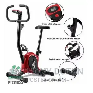Ergometer Upright Exercise Bike With LCD For 100kg User