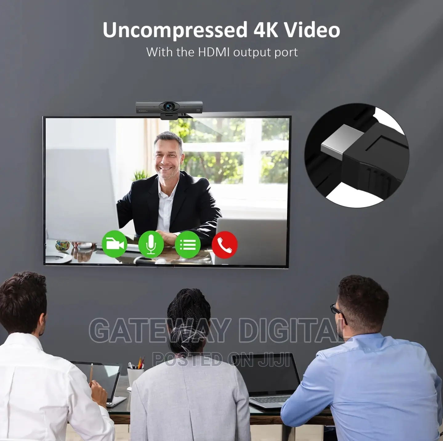 Nexigo Iris Ai Webcam With Hdmi and Noise Canceling Mics