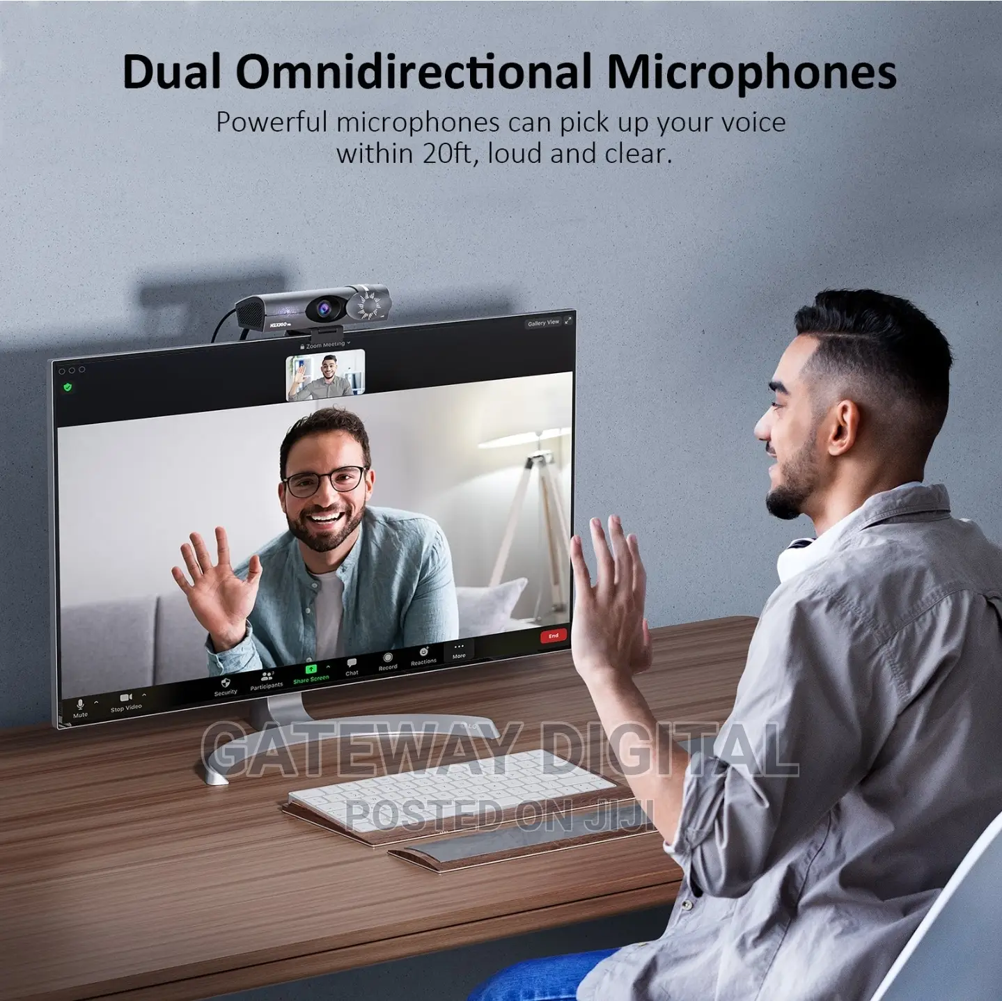 Nexigo Iris Ai Webcam With Hdmi and Noise Canceling Mics