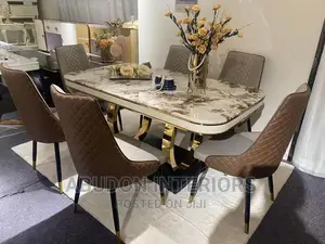 Brown 6 Set Dining Table