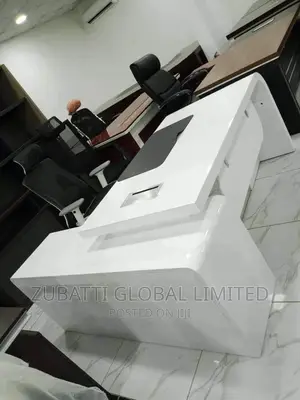 White Executive Office Table , Price Only for Table