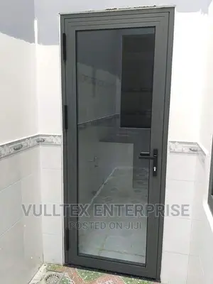 Gray Aluminum Interior Door