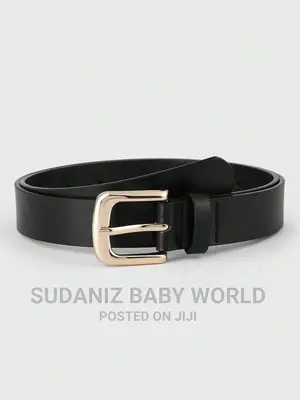Landsend Boy Belt With Gold Toned Buckle