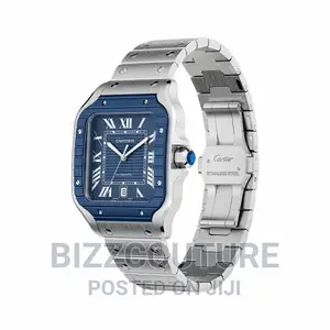 Original CARTIER Silver Steel Watch Available in Store