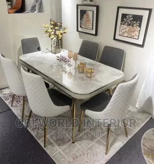 Luxury Dining Table Set by 6