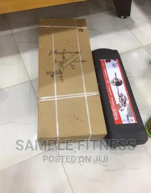 Weight Bench With 50kg Dumbbells and Barbell