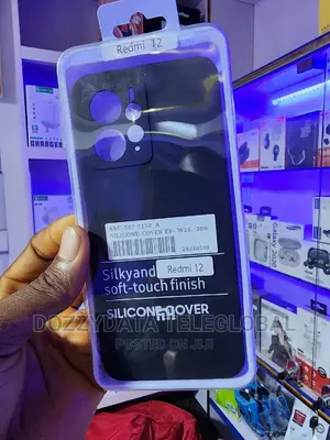 Redmi 12 Smooth Silicon Back Case + Screen Guard