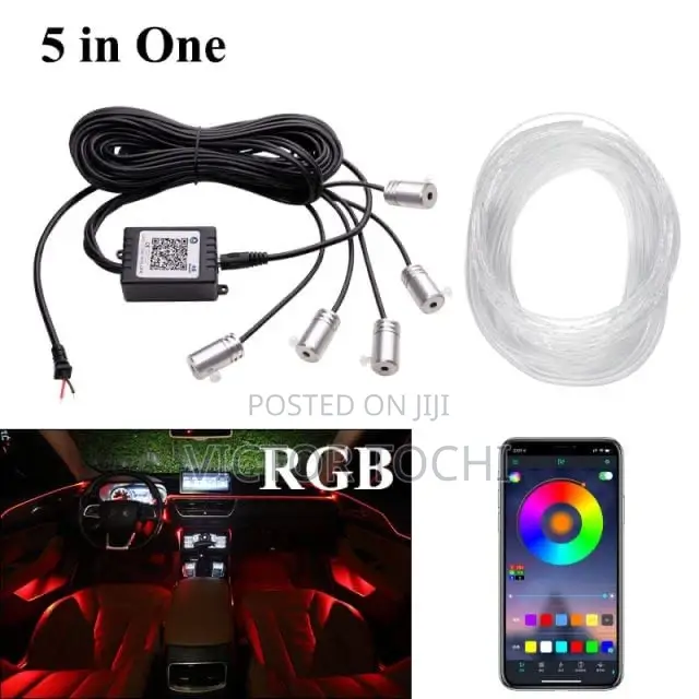 7 Colors Interior Ambient Lights With App
