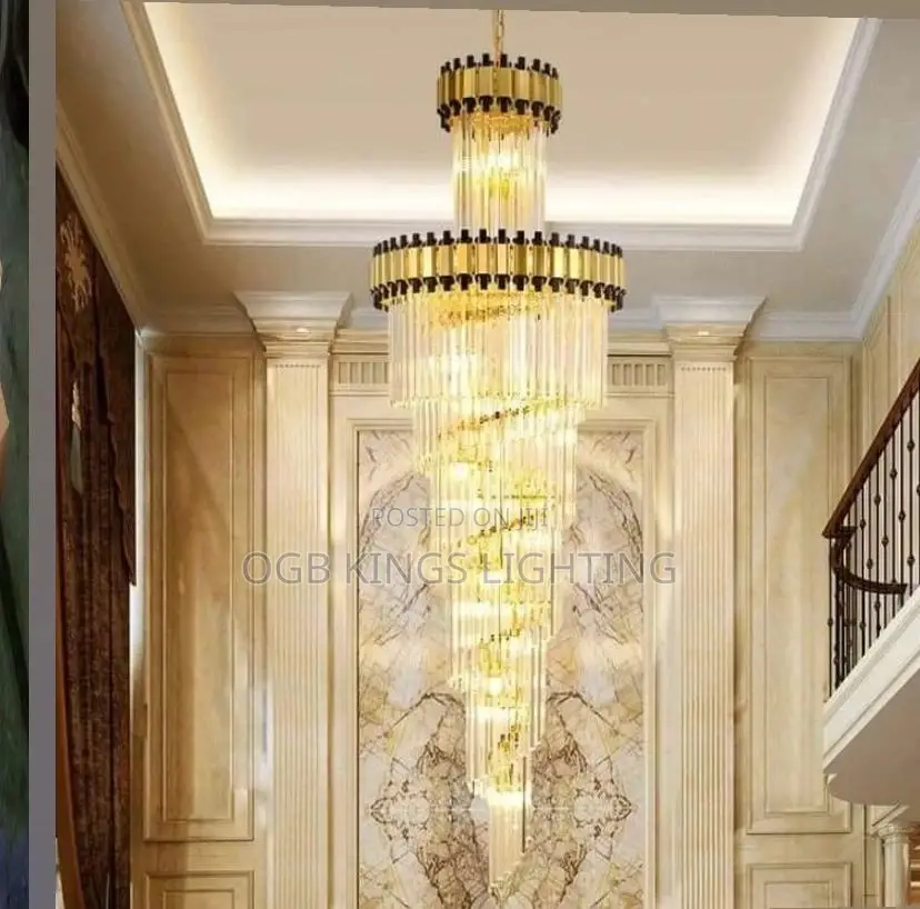 Strip Crystal Chandelier Lighting Modern Long Hanging Lamps
