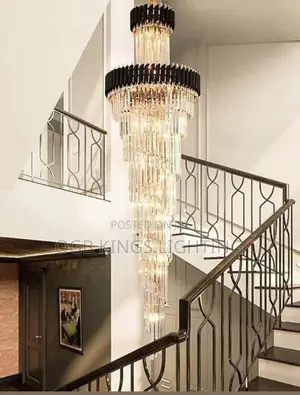 Strip Crystal Chandelier Lighting Modern Long Hanging Lamps
