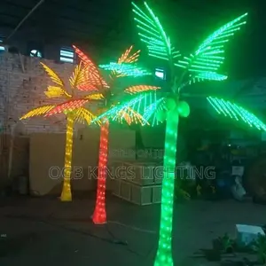 Outdoor Courtyard Decoration Led Lighted Palm Tree