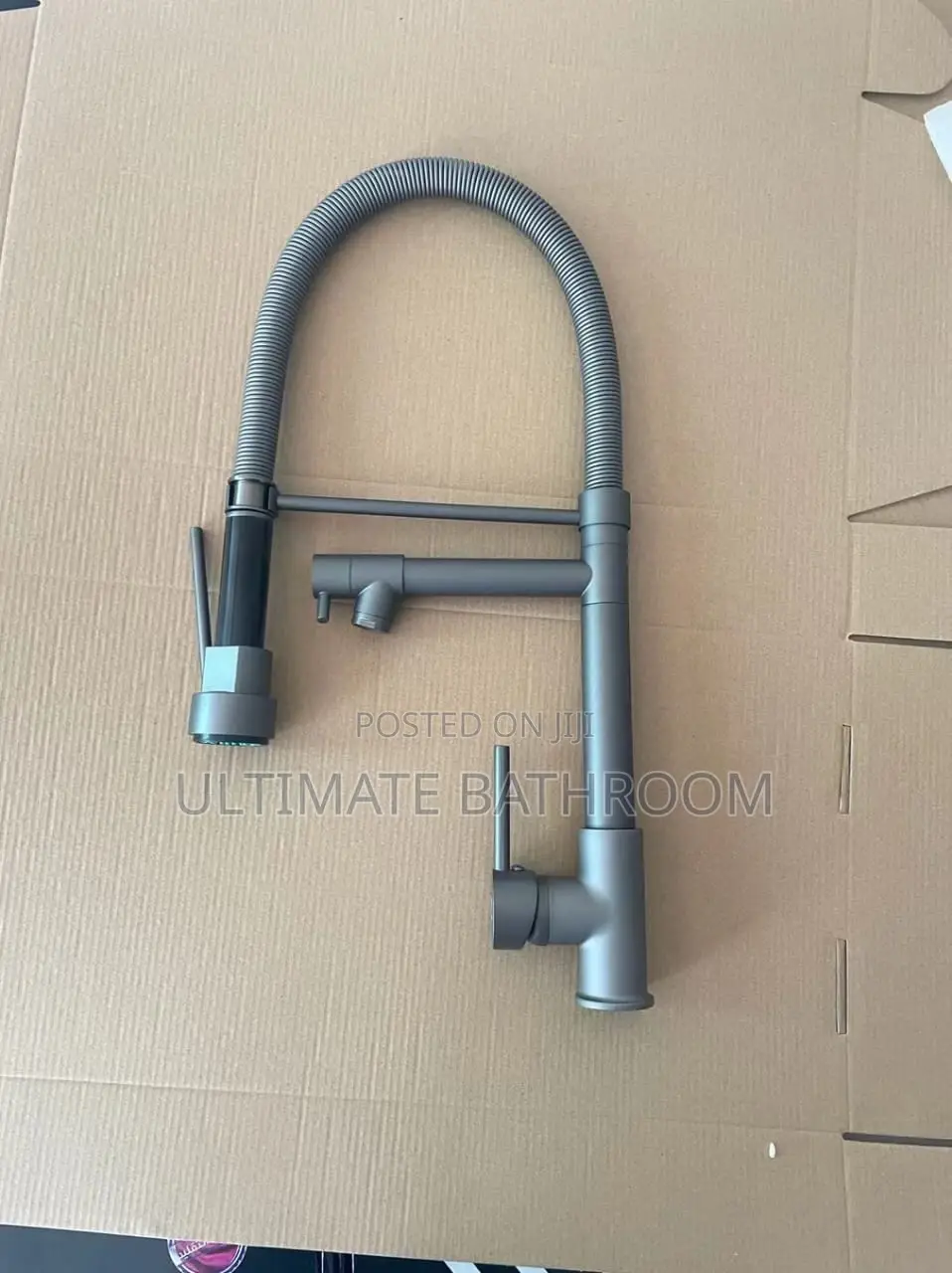 Gray Double Kitchen Tap