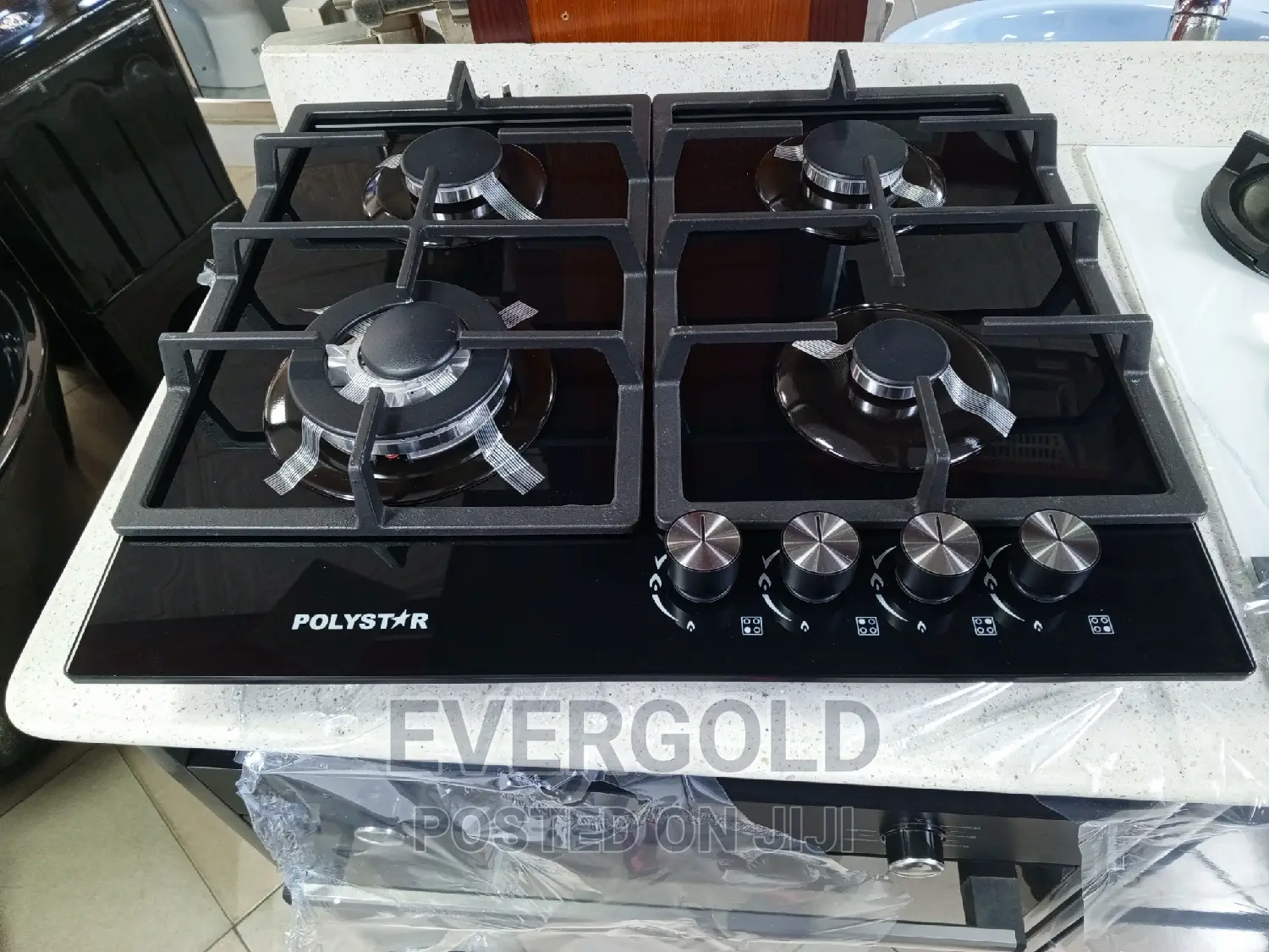 Four Burner All Gas Cooker Hob With Automatic Ignition
