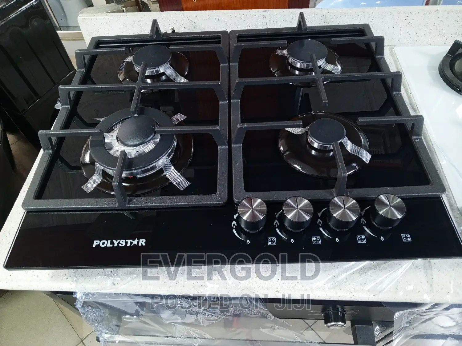 Four Burner All Gas Cooker Hob With Automatic Ignition
