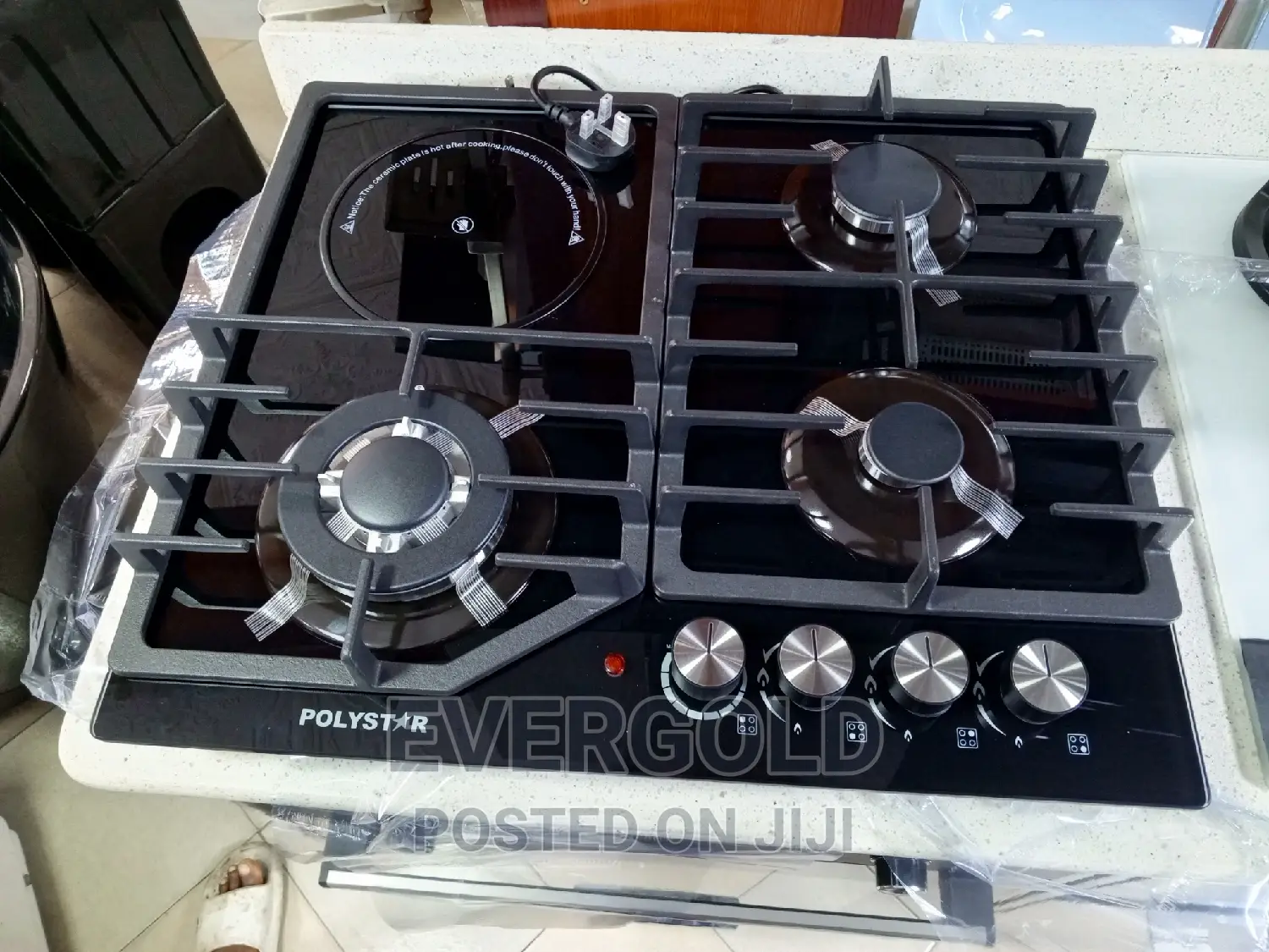 3×1 Built-in Cooker Hob With Automatic Ignition Available