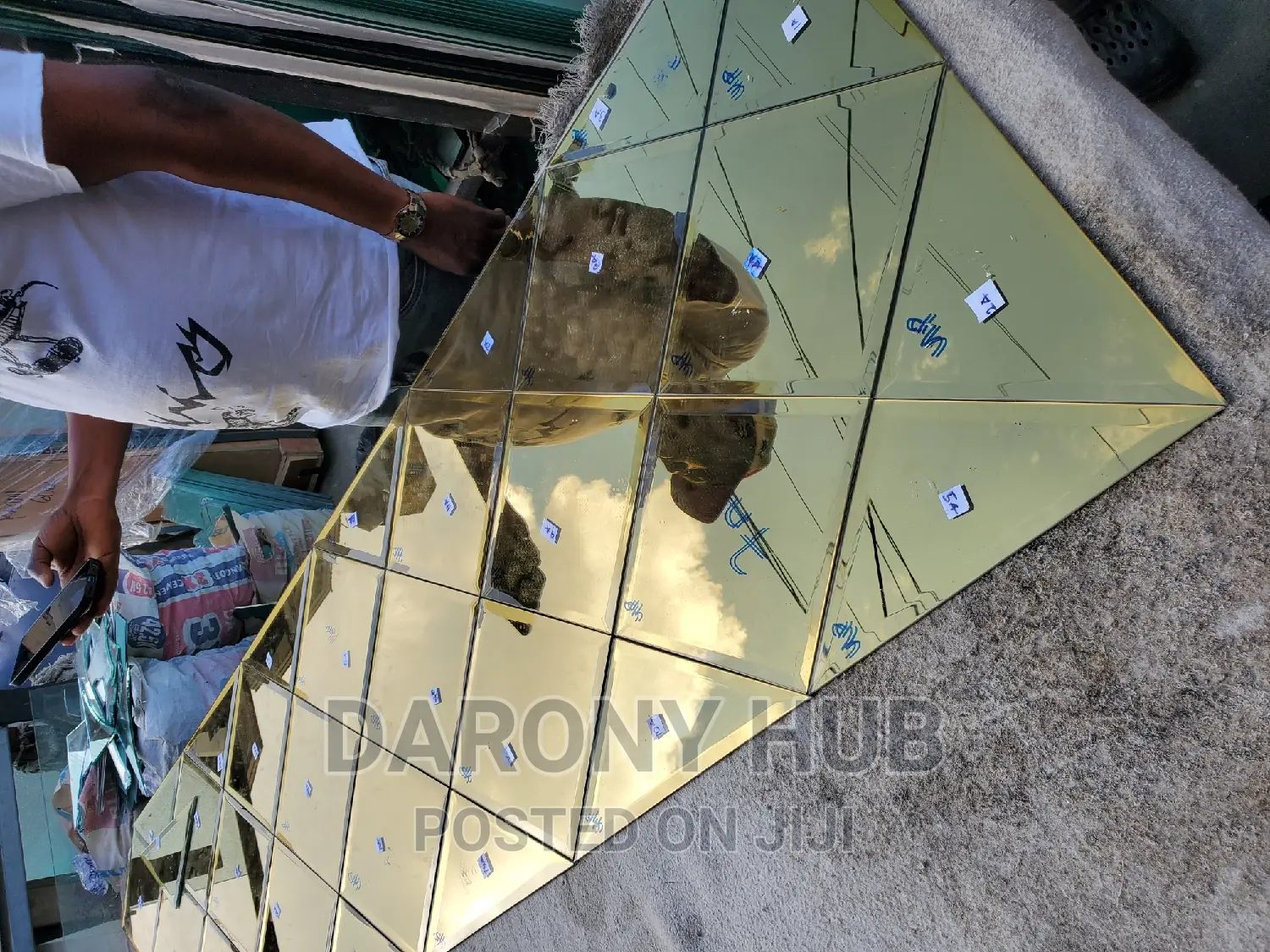 Gold Reflective Mirror Panels