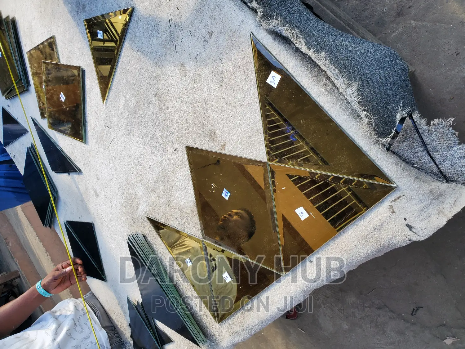 Gold Reflective Mirror Panels