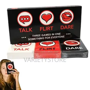 Talk Flirt Dare 3 in 1 Couple Card Game