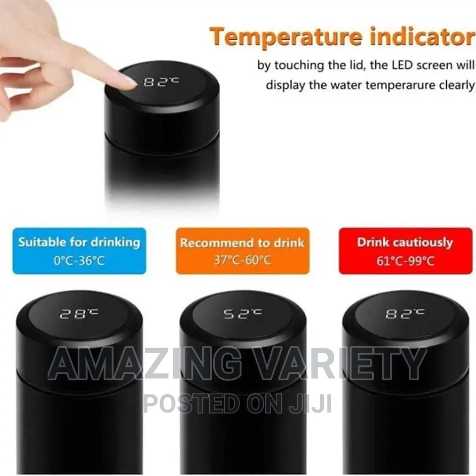 Stainless Steel Smart Led Bottle Temp Display Vacuum Flask