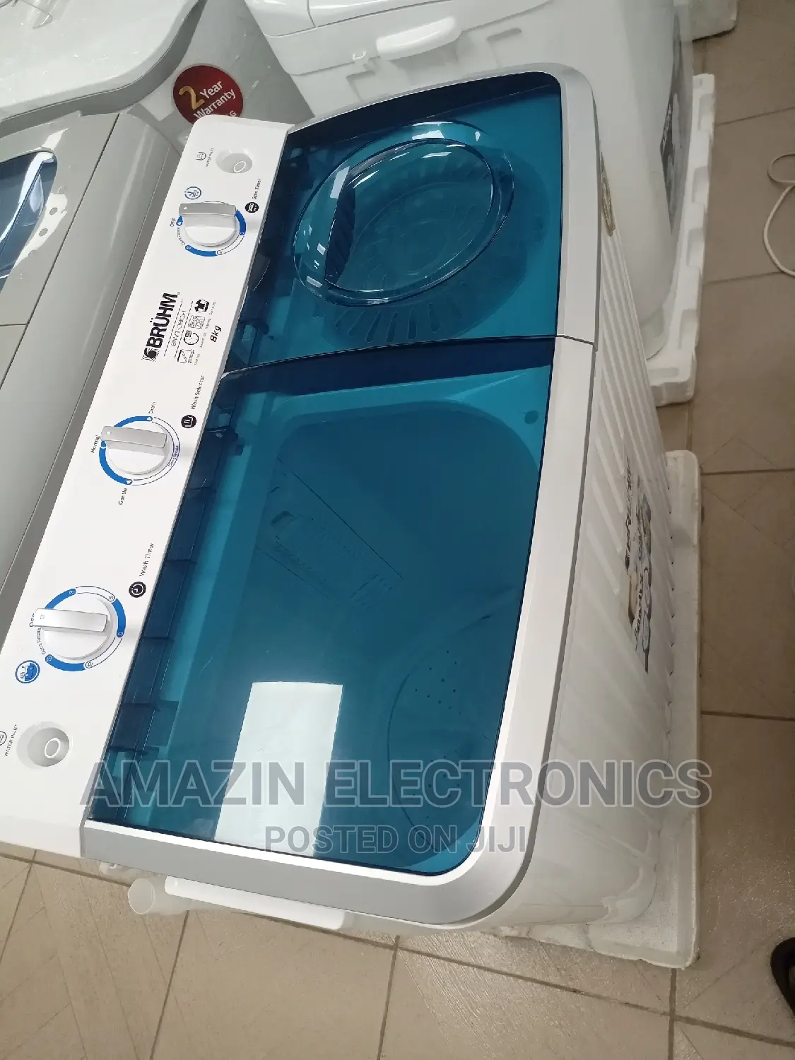 Bruhm 8kg Wash and Spin Washing