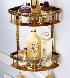Royal Gold Angle Wall Shelve