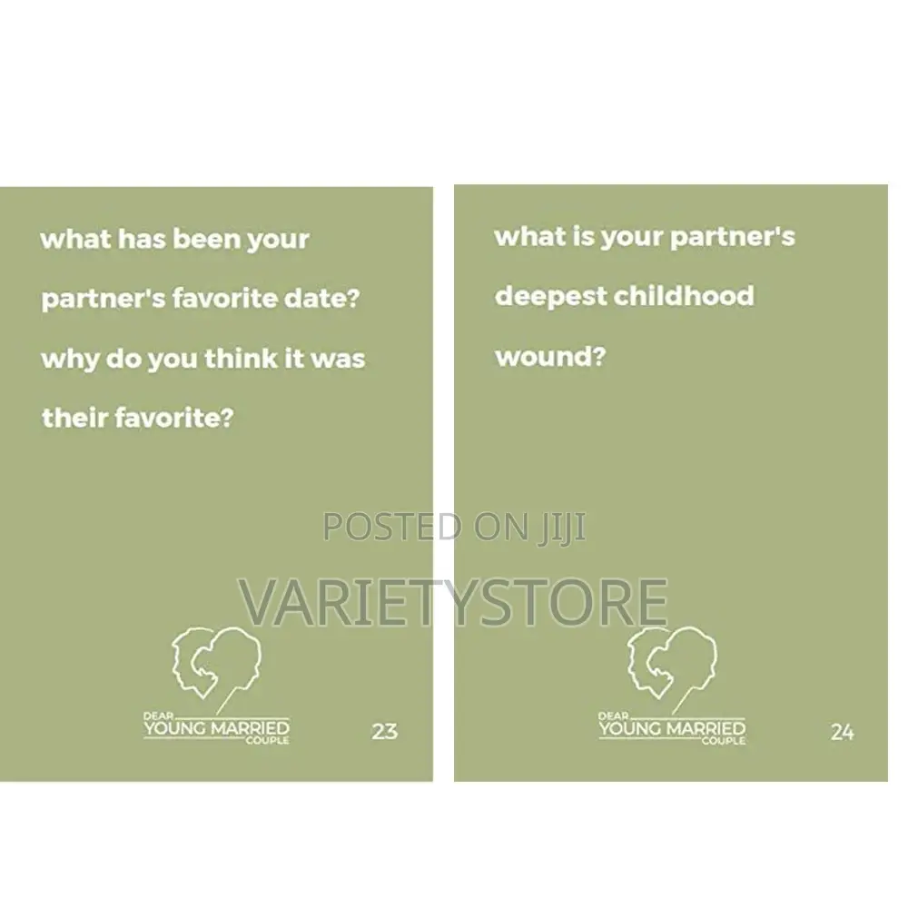 Couple Realizations Card Deck Fun Game Cards for Couples