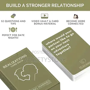 Couple Realizations Card Deck Fun Game Cards for Couples