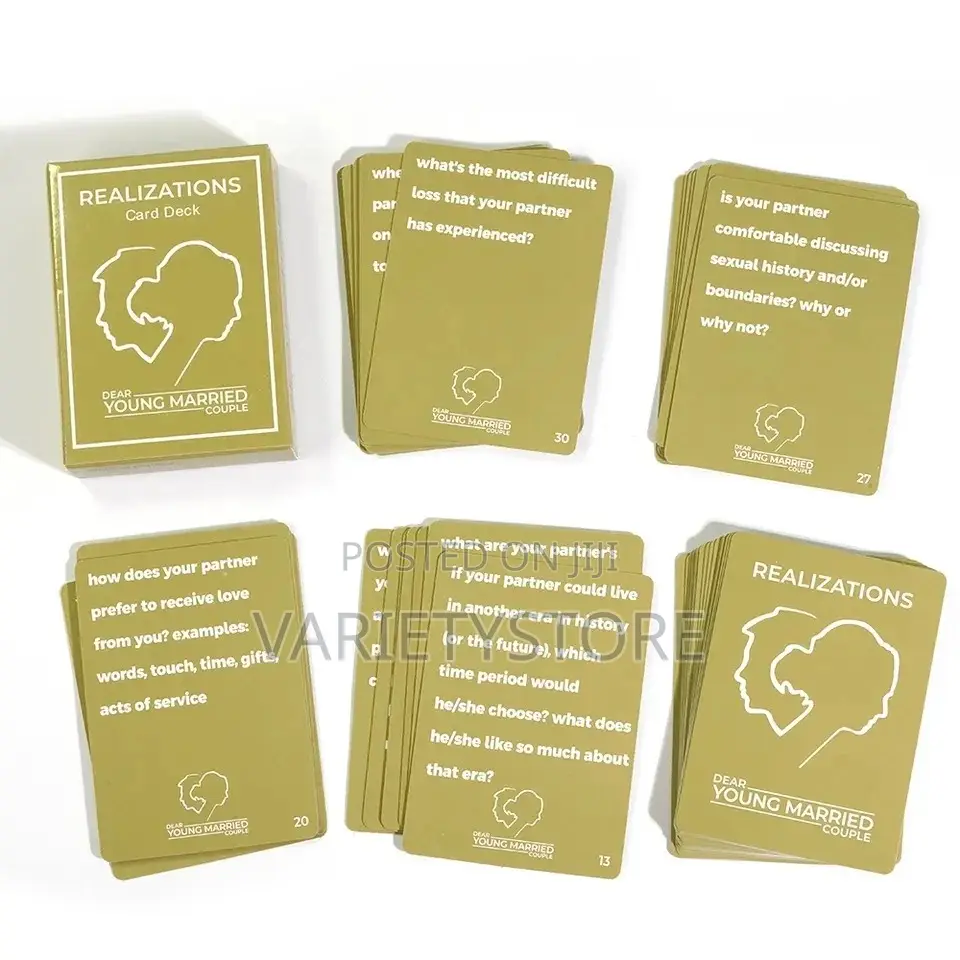 Couple Realizations Card Deck Fun Game Cards for Couples