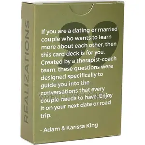 Couple Realizations Card Deck Fun Game Cards for Couples