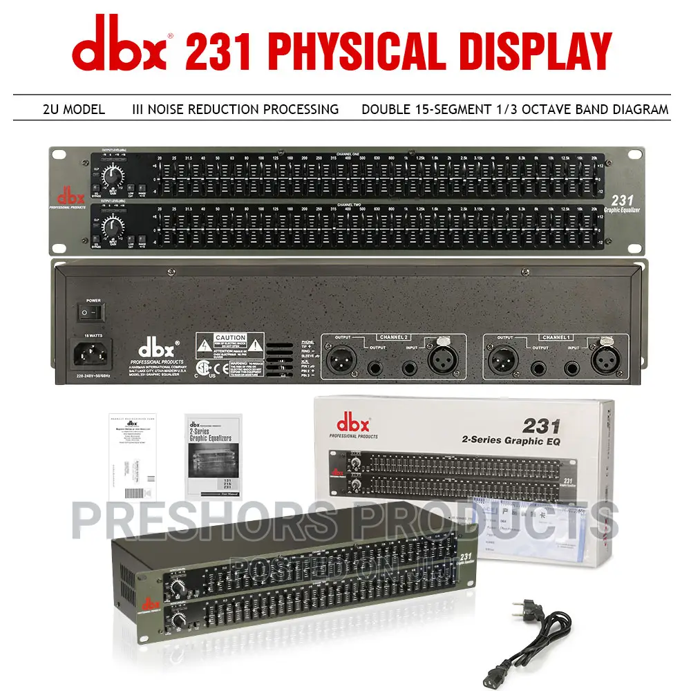 DBX Professional 231 Double Channel Graphics Equalizer