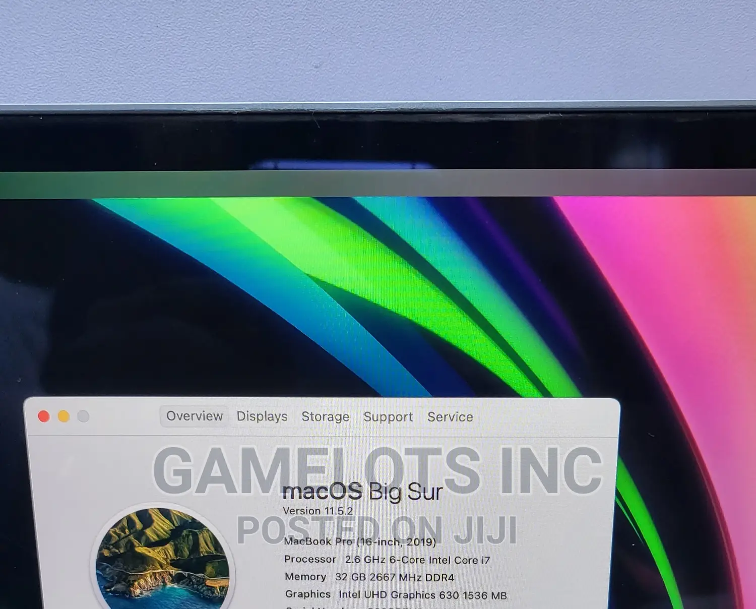 Laptop Apple MacBook Pro 2019 32GB Intel Core i7 SSD 512GB