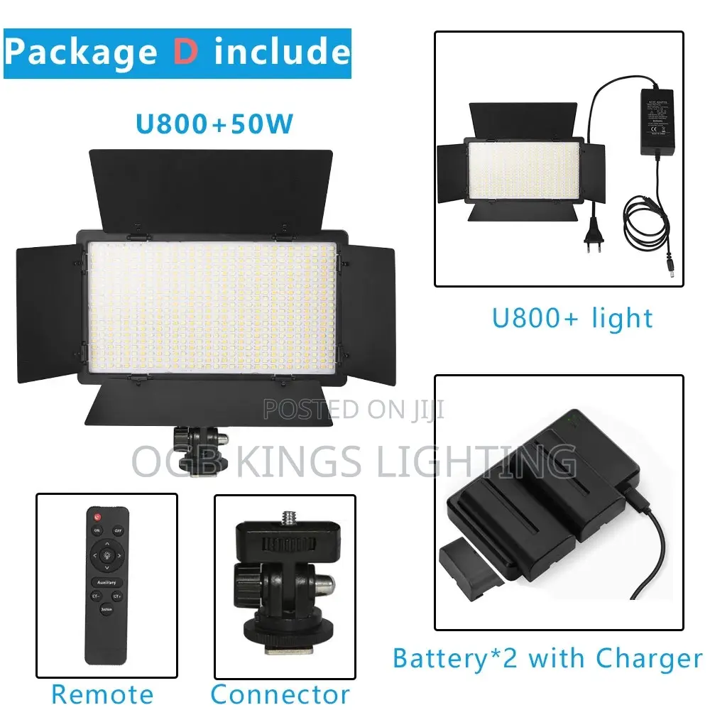 Nagnahz U600+LED Video Light Studio Lamp