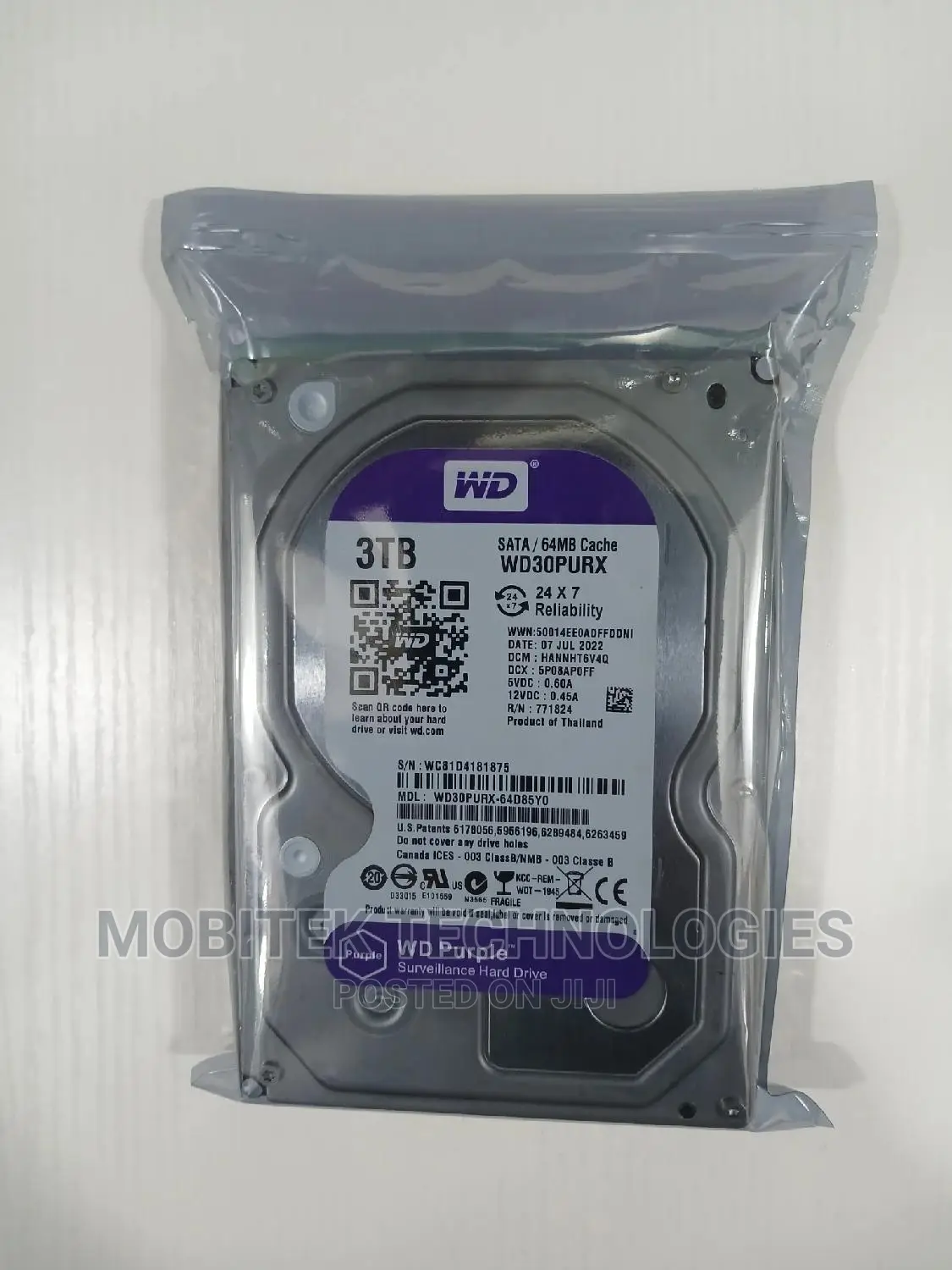 3tb Wd Surveillance Desktop Hard Drive