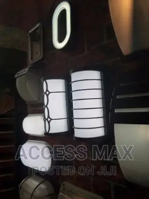 LED Wall Light Black Body. White Light