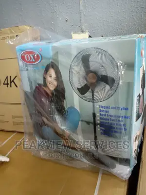 Rust Free Black 18''inches Non Rechargable PLUS Fan