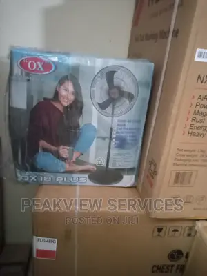 Unique 18''inches OX PLUS Non Rechargable Standing Fan