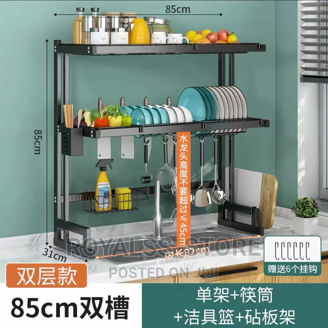 Over the Sink Single/Double Layer Dish Drainer Rack
