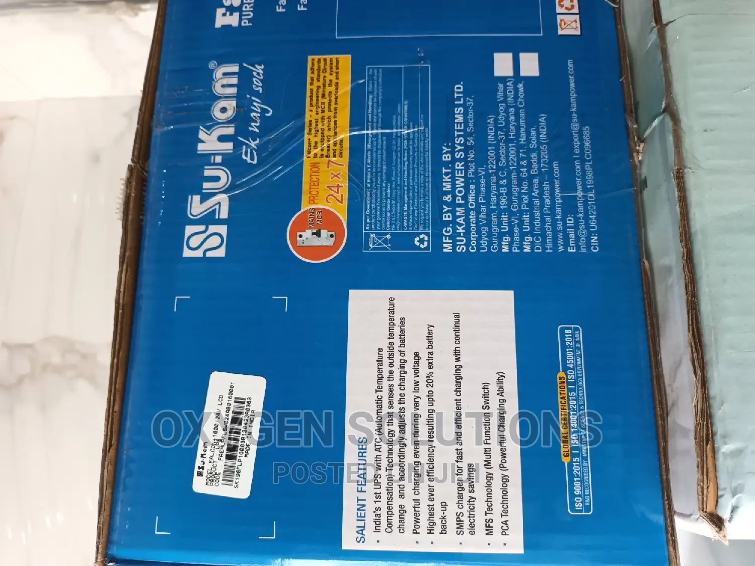 Su-Kam Inverter 1.6kva24v