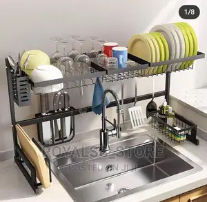 Over the Sink Single/Double Layer Dish Drainer Rack