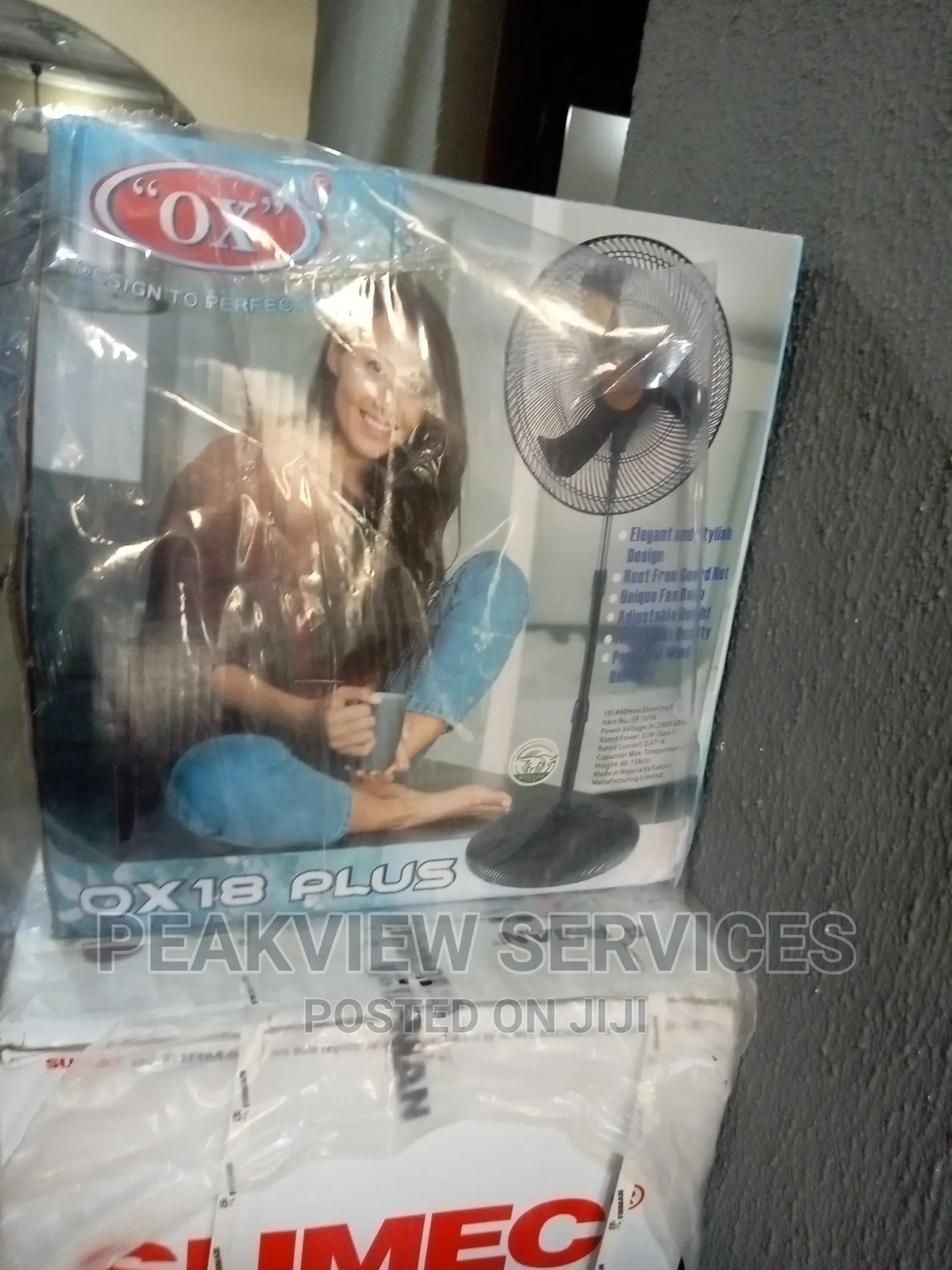 Fast Active Ox-18''inches Non Rechargable Standing Fan