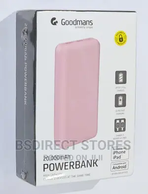 Goodmans ROSE GOLD High Capacity Fast Power Bank 20000mah